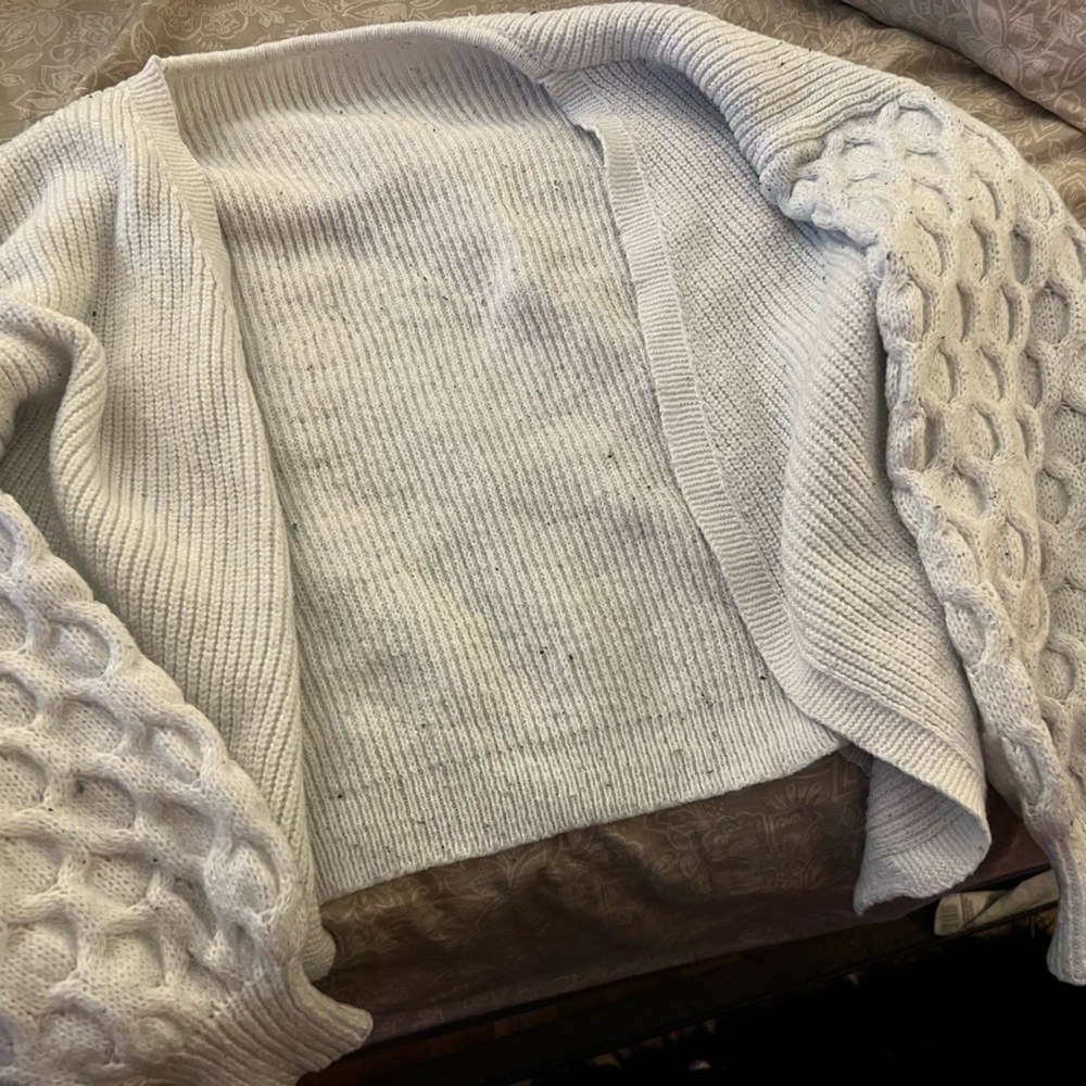WHITE CARDIGAN SHEIN